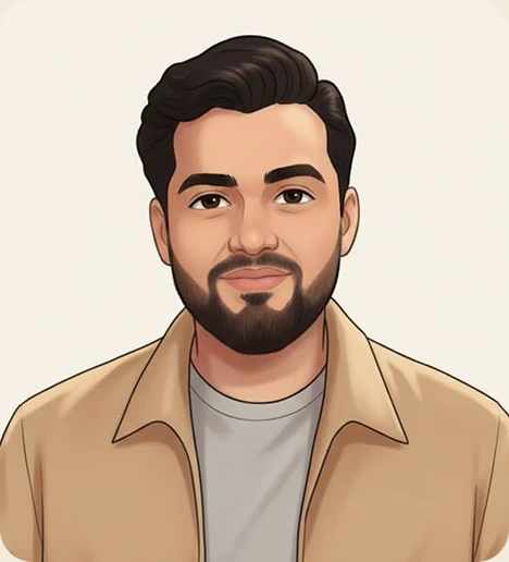 Illustrated portrait of Abhinav Singh Tomar